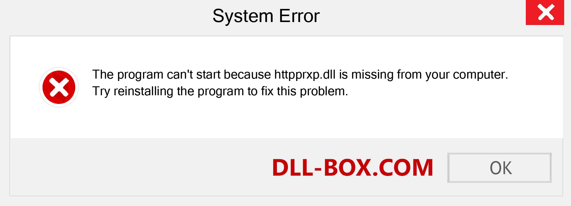  httpprxp.dll file is missing?. Download for Windows 7, 8, 10 - Fix  httpprxp dll Missing Error on Windows, photos, images