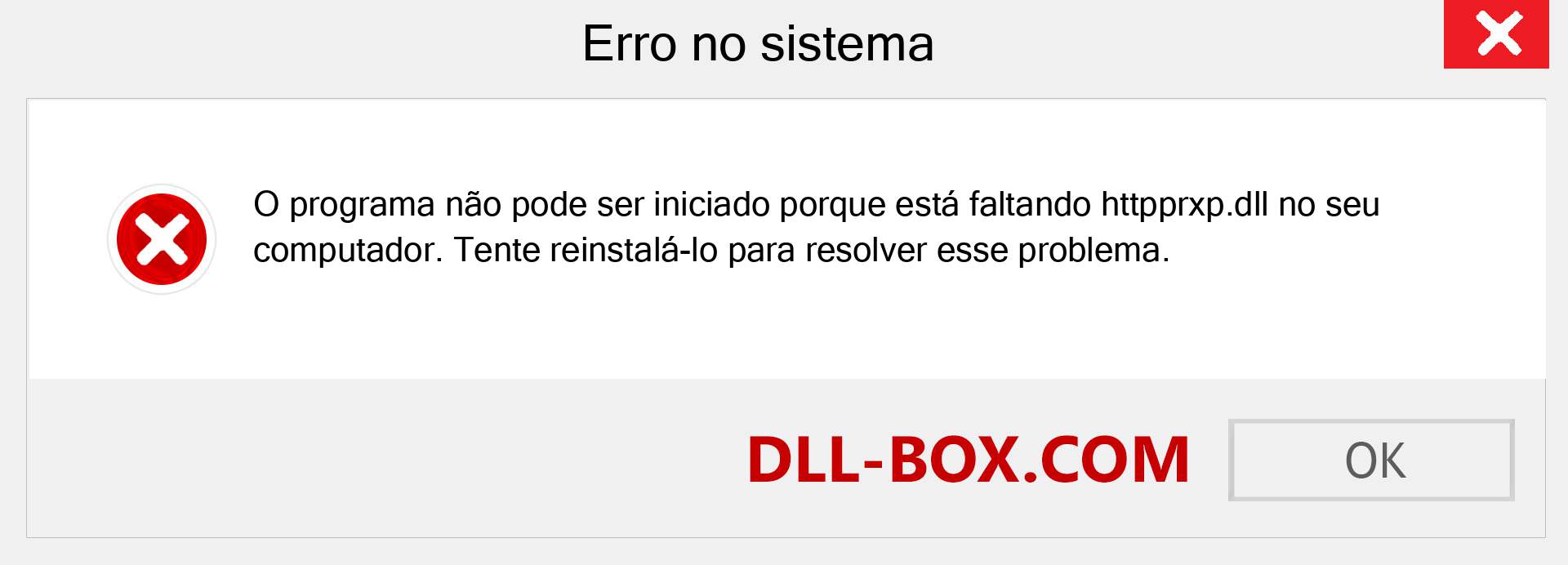 Arquivo httpprxp.dll ausente ?. Download para Windows 7, 8, 10 - Correção de erro ausente httpprxp dll no Windows, fotos, imagens